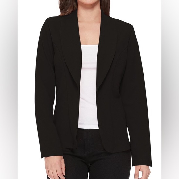 Open front lightweight blazer- Black - Picture 1 of 1